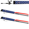 Premium Fishing Rod Sleeve – Floating, Puncture Resistant,Protective Sock for Casting, Spinning, Trolling Fishing Rods for Fishing Poles6'-8' - color: National flag 2 Pcs, style: Spinning（3.54" opening）