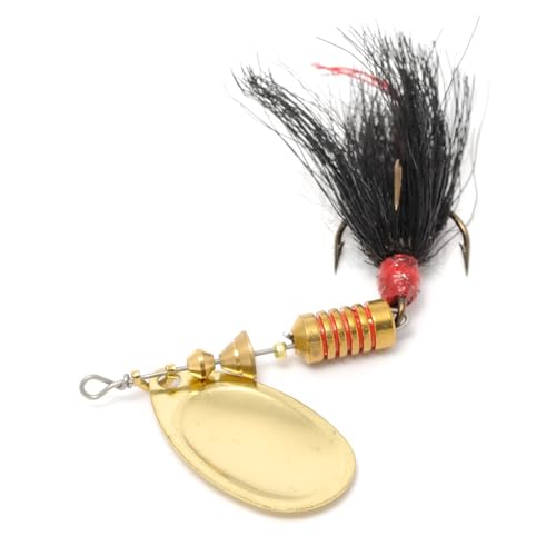 PATIKIL Fishing Spinner Clevis Easy Spin U-Shaped Brass Links for Lure Fishing Spoon Spinnerbait Inline Parts Accessory - color: Gold Tone