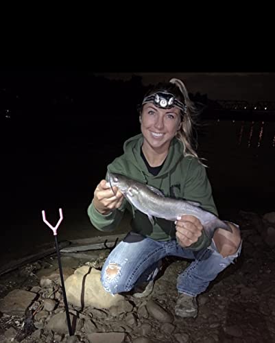 40" Magnum Extendable Trident Fishing Rod Holders in in Packs of 2 and 4 - style: Pink