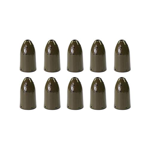 Croch 10 Pack Tungsten Fishing Weight for Bass Fishing Pitching and Flipping Sinker Size Sizes 1/8 1/4 3/8 3/16OZ - color: Green