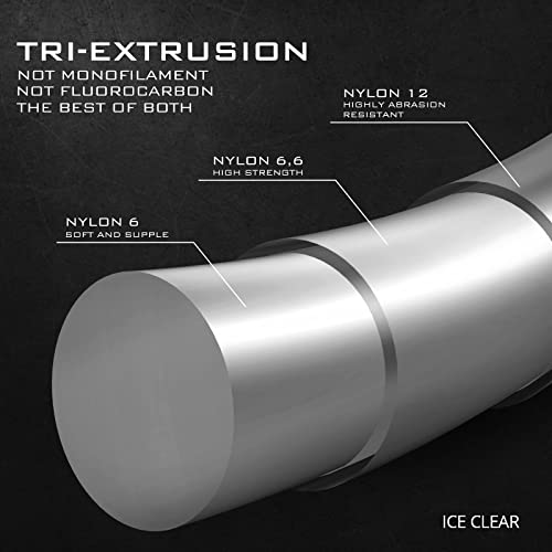 KastKing TriPolymer Advanced Monofilament Fishing Line, Low Light Refraction, Super Smooth, Highly Abrasion Resistant, Triple Cross Head Extrusion Process Fishing Line - color: ICE CLEAR, size: 8LB-300Yds