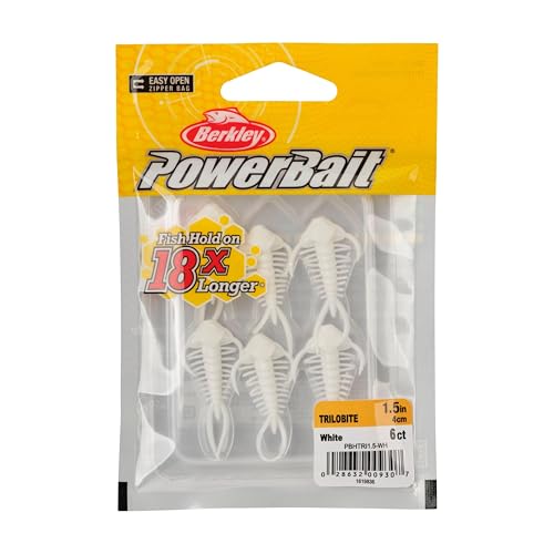 Berkley PowerBait Trilobite Fishing Soft Bait - color: White