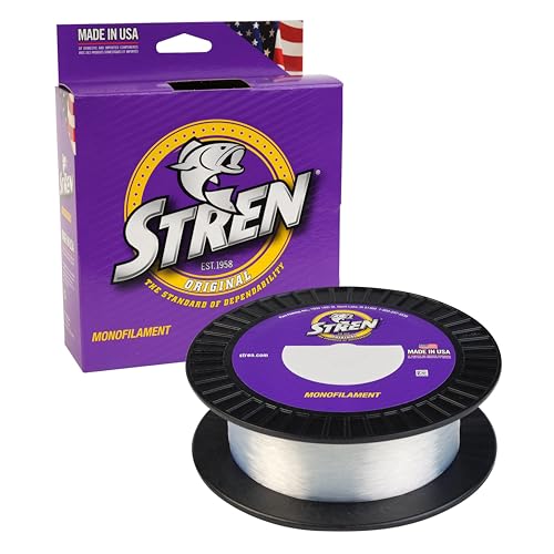 Stren Original Monofilament Fishing Line - color: Clear/Blue Fluorescent, size: 1000 Yd, Pound Test 10, style: 10lb | 4.5kg