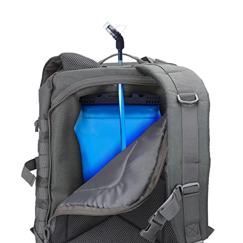 REEBOW GEAR Tactical Backpack for Men Military Tactical Bag Pack Army Molle Survival Bags Backpacks - color: Gray