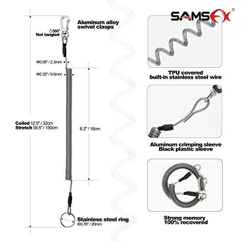 SAMSFX Fishing Braid Line Scissors Shears with Non-Slip Grip Handles (Green Handle) - color: A: Green Kraton Handle, Hard Sheath