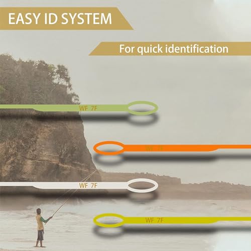 Riverruns Fly Fishing Floating Line with Welded Loop Weight Forward Fly Lines 85FT WF3 4 5 6 7 8F - color: Single Moss Green, size: WF7F
