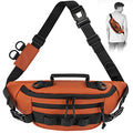 THKFISH Fishing Waist Pack, Fishing Tackle Bag Waterproof Fanny Pack for Women & Men Portable Sling Bag - color: ORANGE-REGULAR
