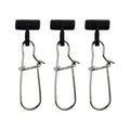 Fishing Line Sinker Slides,40 Pack Duo Lock Snaps Fishing Line Slider Sinker Weight Connectors Saltwater Freshwater - color: Black Duo-Lock Snap