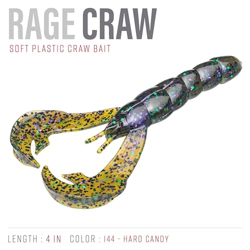 Strike King Rage Tail Craw - color: Hard Candy, size: 0.145 inch