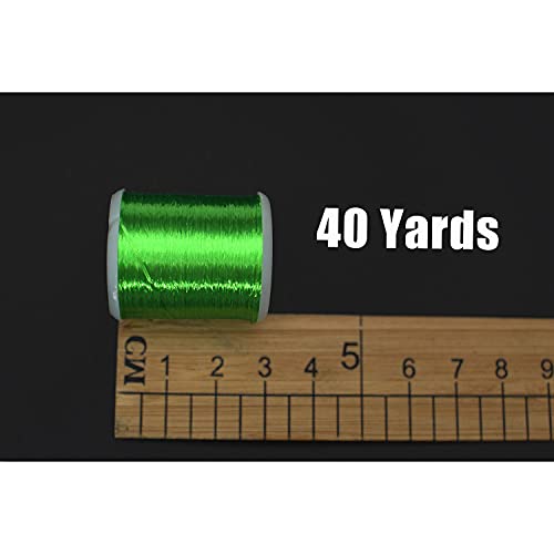 Tigofly 20 Colors 40 Yards Fly Tying Thread Assortment Floss 300D Silky Yarns Salmon Trout Fly Fishing Tying Line Materials