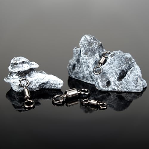 Fishing Swivels Rolling Barrel Swivels High Strength Stainless Steel Rolling Swivels Fishing Hook Line Connector Tackle Accessories - size: Size 1/0_132lb, Pack of 100