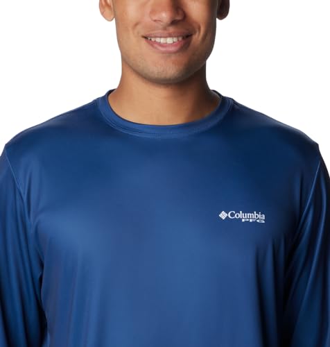 Columbia Men's Terminal Tackle PFG Tarpon Rise Long Sleeve - color: Carbon/Trout Print/Gfg, size: Small