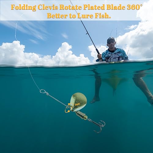 Fishing Clevis Easy Spin U-Shaped Brass Links, 120/250pcs Quick Change Spinner Clevis Spinner Blade for Lure Making Spinnerbait Parts Accessory Freshwater Saltwater - color: Silver-120pcs