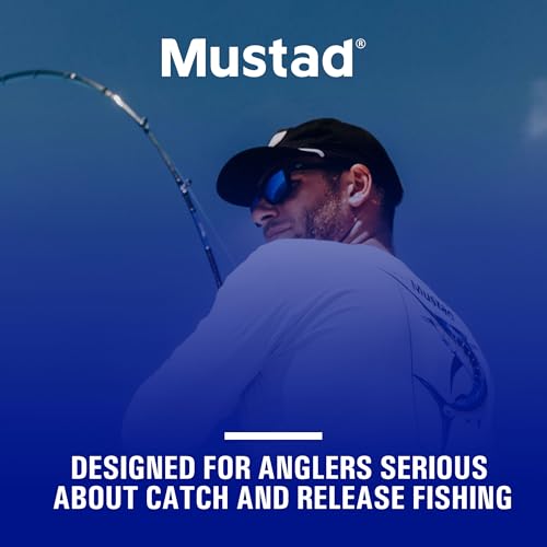 Mustad Demon Perfect Inline Circle Hook 39954NP - 1X Fine Fishing Hooks, Up Eye, Ideal for Saltwater and Freshwater Species, Original Patented Circle Hook Design, Inline Hooks - size: Size 1/0, style: Pack of 25