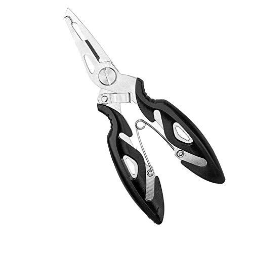 250pcs Heavy Duty Small Stainless Steel Split Rings and Split Ring Pliers, Open Jump Rings and Fishing Plier Tool Kit for Saltwater Fishing Lure Connector, Jewelry Making Findings, Small Key Rings - color: Split rings & Pliers_252pcs