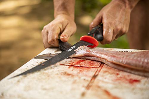 Ugly Stik Ugly Tools 9 Inch Flex Knife for Fishing, Fishing Fillet Knife for Anglers, Sharp Trailing Point Serrated Stainless Steel Blade, Non-Slip Grip Handle,Black