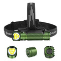 OLIGHT Perun 3 Rechargeable Headlamp Flashlight, 3000 Lumens LED Headlight with Red Light, Waterproof Head Lamp with Headband for Outdoor Camping, Hiking, Working (OD Green) - color: OD Green