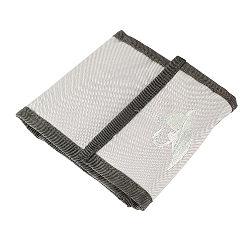EUPHENG Fly Fishing Leader Wallet – 10 Clear Pockets Expandable Tippet Line Organizer | Secure Storage for Carp/Catfish Rigs & Fly Leaders - color: Light Grey