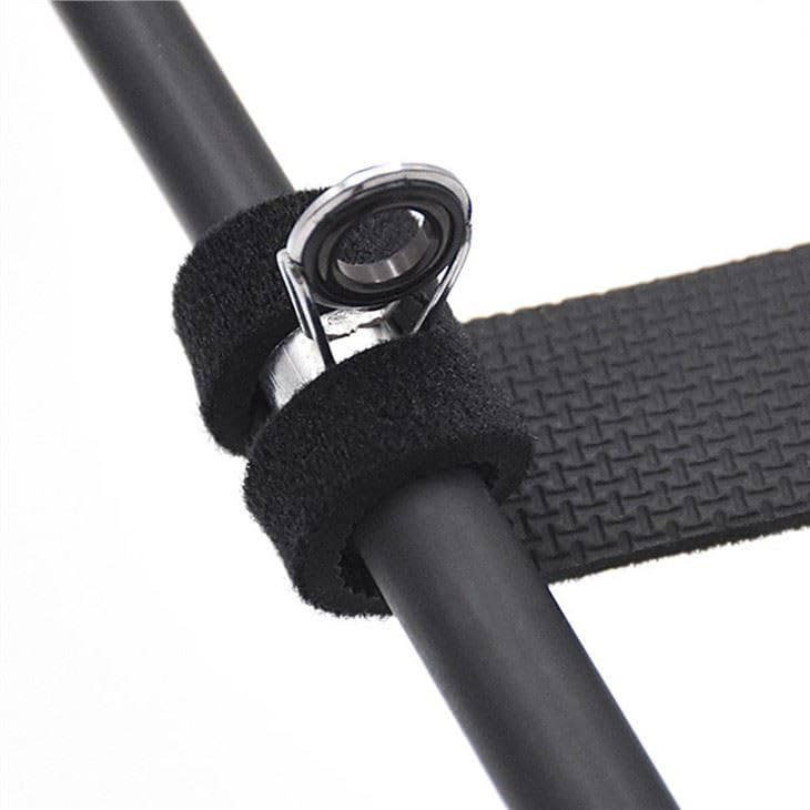 Black Fishing Rod Holder Belt Rod Carrier Strap Sling Shoulder Belt Fishing Rod Carry Strap Nylon Adjustable Length to 55 Inch Fishing Poles Holder Strap Rod Shoulder Belt Tackle Carrier