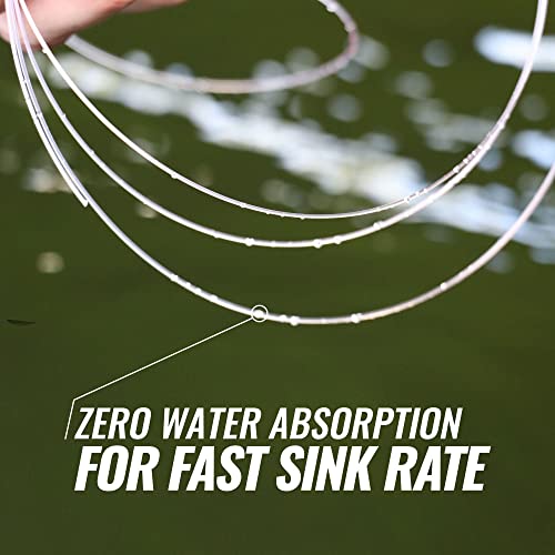 Beyond Fluorocarbon Leader Fishing Line - 100% Pure Fluorocarbon Leader Material - Highly Abrasion Reistant - Invisible Underwater- Shock Resistant - Incredible Knot Strength 50 Yard Spool - color: Clear, size: 10LB