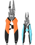 7.5"Fishing Split Ring Pliers, 5.5"Fishing Pliers | Multi-Function Fishing Gear,Stainless Steel Fishing Tools