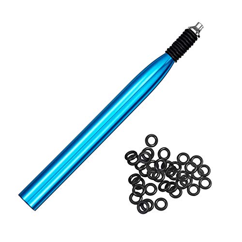 Wacky Rigging Tool, Fishing Bait Rigs, Wacky Rig Ring Tool with 70PCS Worm O-Rings, Wacky Worm Kit for Senko Neko Finesse Stick Soft Baits - color: Blue