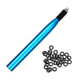 Wacky Rigging Tool, Fishing Bait Rigs, Wacky Rig Ring Tool with 70PCS Worm O-Rings, Wacky Worm Kit for Senko Neko Finesse Stick Soft Baits - color: Blue