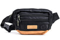 Wilderdog Utility Fanny Pack stores Treats, Balls, Keys in 3 Pockets with adjustable strap and Poop Bag dispenser (Black) - color: Black