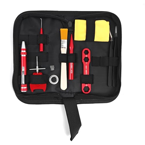 QUA'ANNYU Fishing Reel Maintenance Kit, Professional Fishing Reel Care & Repair Tool Set with 24/30/38-in-1 Screwdriver Set - color: Red+38-in-1 Electric Screwdriver