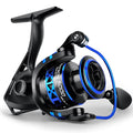 KastKing Centron & Centron Lite Spinning Reels, Size 500 is Perfect for Ice Fishing, Up to 17.5 Max Drag, 5.2:1 Gear Ratio, Ultra Smooth Powerful, CNC Aluminum Spool, 9+1 BB Light Weight - color: Centron, size: Size 5000