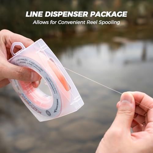 KastKing Kovert 100% Fluorocarbon Fishing Line - Clear Fishing Leader, High Sensitivity, Strong Knot Strength, Shock & Abrasion Resistant, Extreme Clarity, Ultra-Low Visibility, Fast Sinking - color: Kovert Elite (Soft & Smooth), size: 4LB-25Yds (Pink)