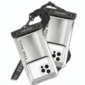 Case-Mate 2 Pack IP68 Waterproof Phone Pouch - Silver Chrome | Touchscreen Floating Waterproof Phone Case with Crossbody Lanyard - Fits All Phones - Beach Cruise Ship Travel Essentials - color: Silver Chrome - 2 Pack