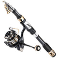 Sougayilang Fishing Pole with Spinning Reel Portable Fishing Rod Reel Combos - size: 2.4M Rod with 3000 Reel, style: Only Rod and Reel