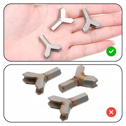 3 PCS Y Shape Cup Hook Driver Bit Hook Drill Bit Y Cup Driver Installer Remover Wing Nut-Driver Bits Cups Hook-Driver for Wall Kitchen Ceiling Installing