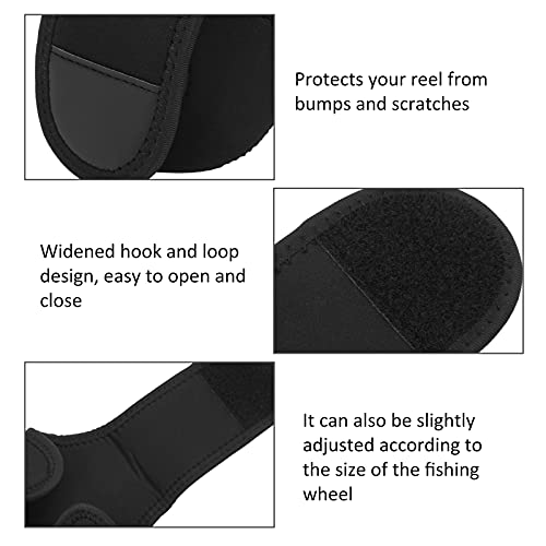 Alomejor 2Pcs Fishing Reel Bag Baitcasting Reel Cover Case Reel Protective Case Waterproof Baitcast Reel Protective Pouch
