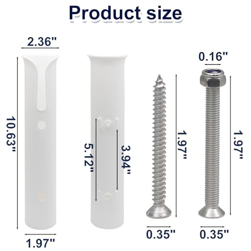 Litoexpe Fishing Rod Holder Bracket Wall Mounted - size: White