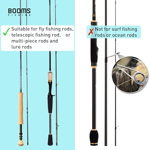 Booms Fishing PB4 6.4ft~8ft Fishing Rod and Reel Case, Portable Folded Fishing Pole Case, 1ft/7.7" Extended Design Fishing Spinning Rod Bag, Store Up to 2~3 Fishing Rods and Reels, 76"~96" - color: PB4: For Fishing Rods and Reels, size: Length: 6.4ft~8ft