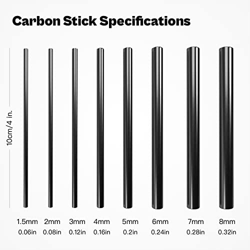 Fishing Rod Repair Kit Complete,Full Supplies with Glue for Freshwater & Saltwater Broken Fishing Pole Repair with Carbon Fiber Sticks,Rod Building Epoxy Finish - color: Inserts-Kit