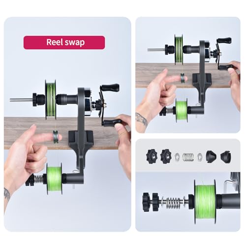 Fishing Line Spooler Winder Machine Reel Spooler Fishing Line Winder Spooler Machine Spooling Station System Fishing Reel Winder Spinning Cast Spincast Trolling Reel
