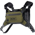 MVRK Water Resistant Running Vest Chest Pack, Phone Holder for Running, Lightweight Training Pack with Reflective Detail - color: Olive