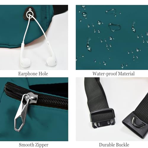 Fanny Pack for Women Men,Crossbody Fanny Pack Water Resistant Sports Waist Bag Pack, Belt Bag for Travel Hiking Running - color: 1pack-green
