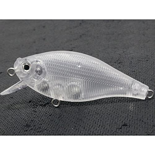 Blank Unpainted Minnow Crankbait Topwater Lipless Jerkbait Fishing Lures - color: UPC547