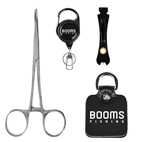 Booms Fishing FF2 4 in 1 Fly Fishing Gear Combo: Forceps, Nipper, Leader Straightener, Zinger Retractor - style: 4 in 1 Combo