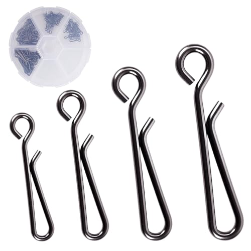 Speed Clips Terminal Tackle Kit Quick Connect Fishing Clip Sinker Weights Lures Lines Connectors FS/BZ-05 - size: 0#+1#+3#+5#