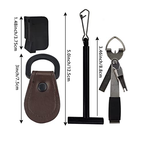 EUPHENG Fly Fishing Accessories Fly Fishing Tools Kit, Fishing Knot Tool and Line Clipper with Retractor - style: 6153fly Accessories