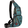 NICGID Sling Bag Chest Shoulder Backpack Crossbody Bags Casual Daypack for Men Women - color: Dark Green
