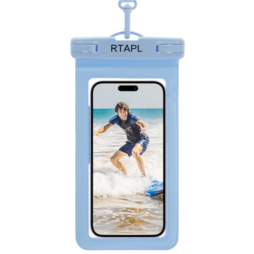 2-in-1 Floating Waterproof Phone Pouch & Detachable Armband, IPX8 Certified Dry Bag with Lanyard, Universal Protector for iPhone 17-11 Pro Max Plus Air & Galaxy S25/S24. Blue - color: Blue