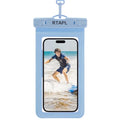 2-in-1 Floating Waterproof Phone Pouch & Detachable Armband, IPX8 Certified Dry Bag with Lanyard, Universal Protector for iPhone 17-11 Pro Max Plus Air & Galaxy S25/S24. Blue - color: Blue