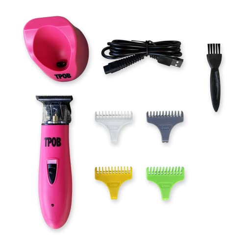 TPOB Ghost X Beard Trimmer Hair Clippers for Men, Professional Hair Trimmer T-Blade Trimmer Cordless Rechargeable Edgers Clippers Electric Beard Trimmer Shaver (Ghost X Candy) - color: Ghost X Candy