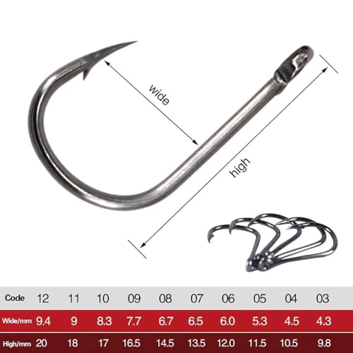 Joyiii Small Fishing Hooks with Mono Line,Super Strong Sharp Fishing Hook on Nylon Fishing Line Fishing Accessories for Baits - size: 5#(1.1lb-3.3lb)